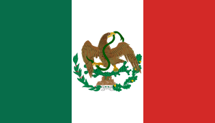 Flag of Mexico (1823-1864, 1867-1893)