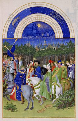 Archivo:Frères Limbourg - Très Riches Heures du duc de Berry - mois de mai - Google Art Project