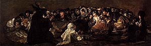 Francisco de Goya y Lucientes - Witches Sabbath (The Great He-Goat) - WGA10108.jpg