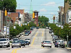Henderson NC Central Business Historic District Garnett Street looking north.JPG