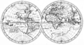 Hessel Gerritsz - Worldmap of 1612 including the discovery of La Austrialia del Espiritu Santo by Pedro Fernandes de Queirós