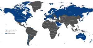 Archivo:High income economies as classified by the World Bank
