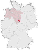 Lage des Landkreises Goslar in Deutschland.GIF