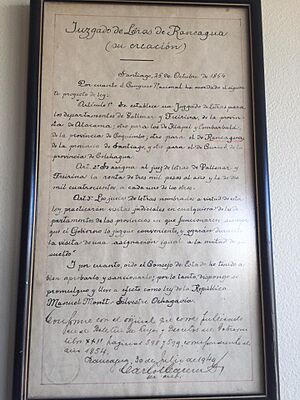 Archivo:Ley de 1854 que crea Juzgado para Rancagua