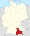 Locator map Oberbayern in Germany