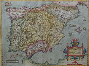 Archivo:MAPA DE ESPAÑA EN 1570