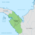 Map of Darién Gap-es