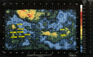 Archivo:Mapa de sondas sobre Venus