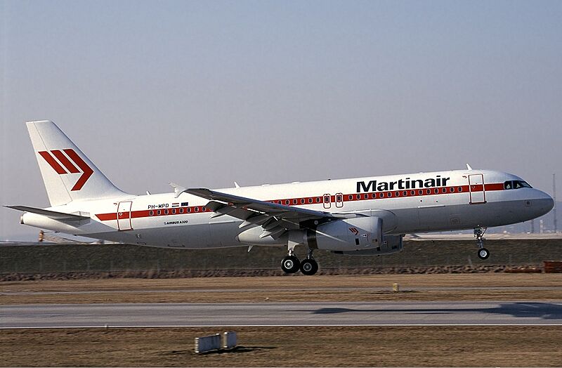 Martinair Airbus A320 Unterspann