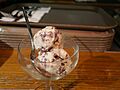 Mint chocolate chip ice cream from flower year bar