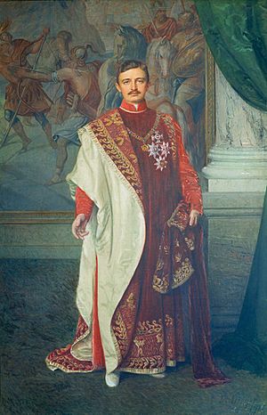 Archivo:Ritratto dell'Imperatore Carlo I d'Asburgo Lorena con le Vesti dell'Ordine del Toson d'Oro