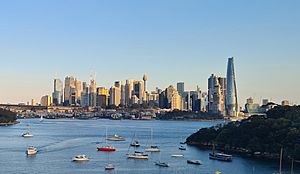Archivo:Sydney central business district skyline, August 2021
