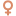 Venus symbol (heavy copper)