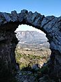 Vista de Guadalest desde el Castillo de Alfofra