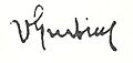 Vittore Grubucy de Dragon, signature