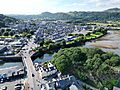 Y Cob, Porthmadog o'r awyr, Gwynedd, Cymru (Wales) 07