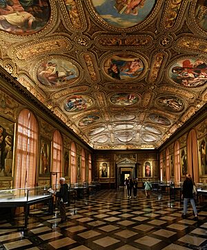 Archivo:(Venice) Biblioteca Nazionale Marciana - Interior