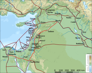 Archivo:Ancient Levant routes-es