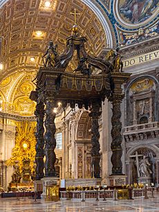 Archivo:Baldaquin Bernin Saint-Pierre Vatican
