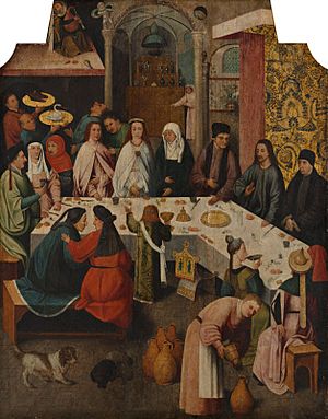 Archivo:Bosch The marriage-feast at Cana (Boijmans Van Beuningen)