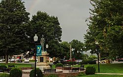 Burnsville, NC Town Square-Statue of Otway Burns.jpg