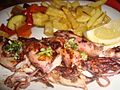 Calamares a la plancha (Alicante)