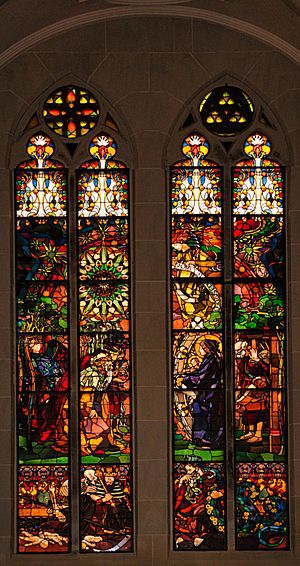 Archivo:Cathedral Fribourg vitrail Dreikönig 01