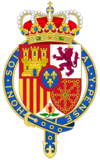 Coat of Arms of Felipe VI of Spain (Member of the Garter Variant).svg