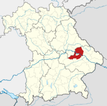 Locator map SR in Bavaria.svg