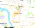 Map commune FR insee code 33366