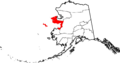 Map of Alaska highlighting Nome Census Area