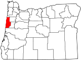 Map of Oregon highlighting Lincoln County.svg