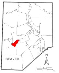 Map of Shippingport, Beaver County, Pennsylvania Highlighted.png