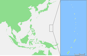 Localización de las islas Marianas