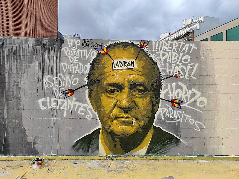Mural censurat Borbon-ladron
