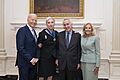 President Joe Biden and First Lady Jill Biden with Cecile Richards, former president of Planned Parenthood, and her husband Kirk Adams after awarding Richards the Presidential Medal of Freedom on November 20, 2024 in the White House