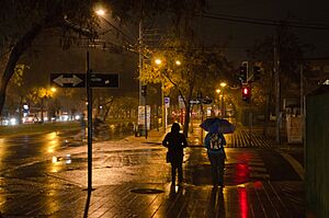 Archivo:Rain! - Av. Departamental con Av. Haydn