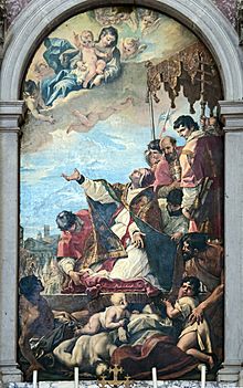 Santa Giustina (Padua) - St. Gregory the Great by Sebastiano Ricci.jpg