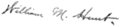 Signature of William Morris Hunt