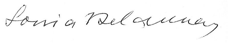 Sonia Delaunay signature