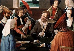 Archivo:The Card Players by Lucas van Leyden