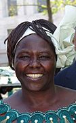 Wangari Maathai in 2001