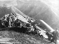 Archivo:Wreckage of Major General James Doolittle’s plane