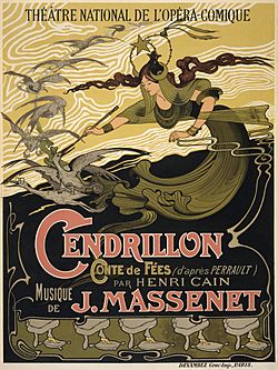 Archivo:Émile Bertrand - Jules Massenet - Cendrillon poster