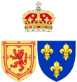 Arms of Madeleine of Valois as Queen consort of Scots.svg