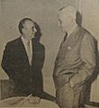 Arturo Illia y Carlos Perette