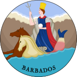 Badge of Barbados (1870–1966).svg