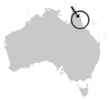 Cophixalus exiguus distrib