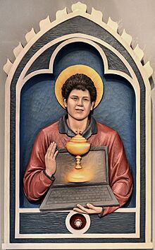 Covent Garden, Corpus Christi Catholic Church, Carlo Acutis memorial.jpg
