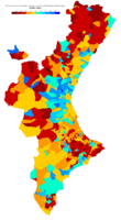 Crecimiento población Comunidad Valenciana entre 2008 y 2018